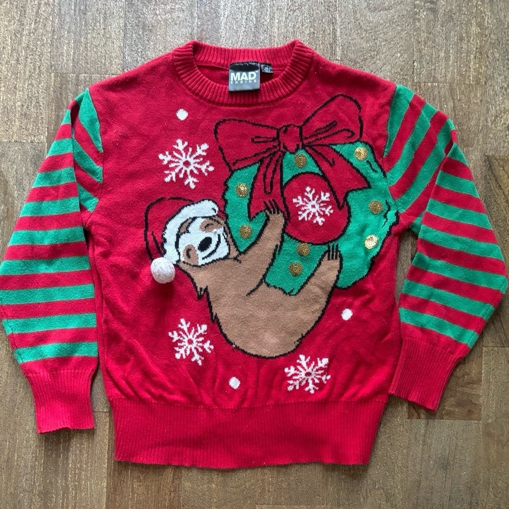 Mad Engine Girls Ugly Sweater Sz XS (4-5)